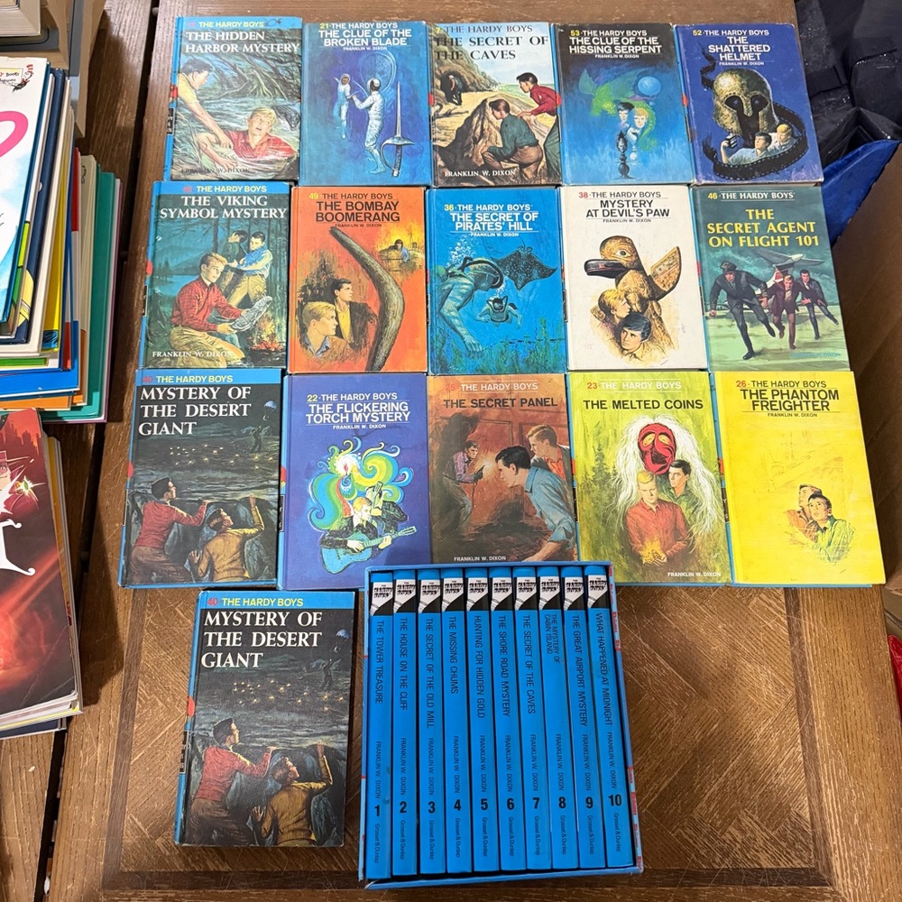 Vintage and New Hardy Boys Mystery Books